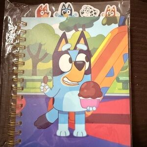 Bluey Spiral Notebook with Ice Cream Cover - Kids Other